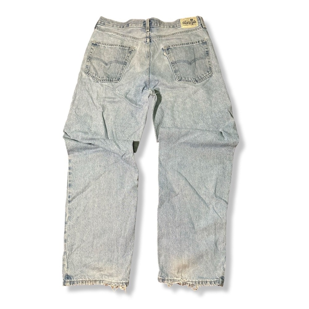 Levi's SilverTab Jeans Mens 33x32 Light Wash Excellent Baggy Loose Fit Denim